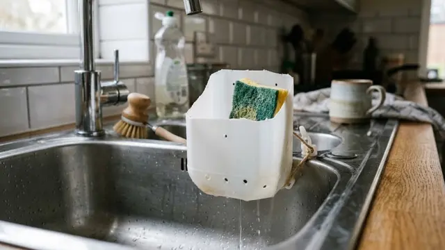 Cara Membuat Tempat Spons Cuci Piring agar Tidak Basah