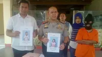 Bukannya insaf, ia malah bersumpah serapah setelah polisi menggelandangnya ke Mapolresta Pekanbaru, pada Jumat pekan lalu. (Liputan6.com/M Syukur)