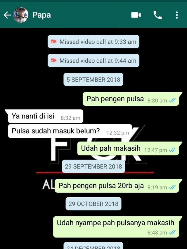 5 Chat Kocak Anak dan Bapak Ini Senyum Kecut