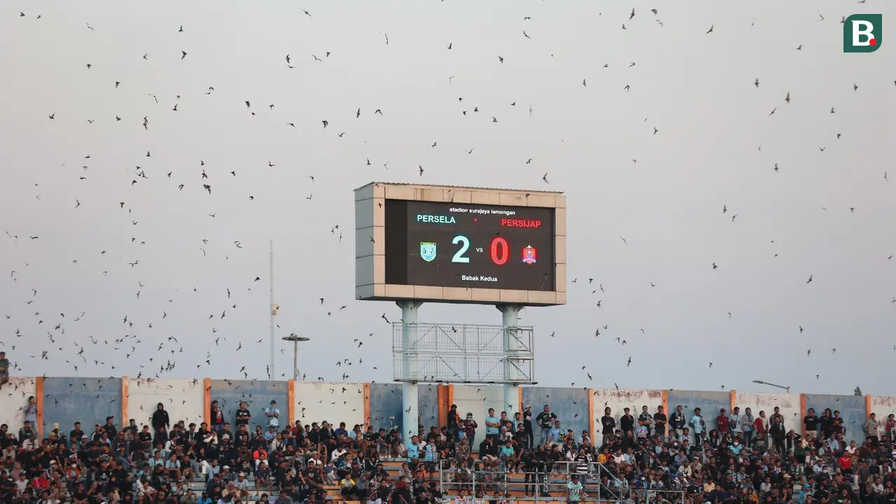 Stadion Surajaya - Persela Lamongan Vs Persijap Jepara di Liga 2 2023/2024.