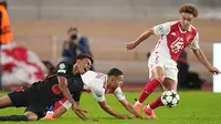 AS Monaco berhasil mengandaskan Barcelona dengan skor 2-1. (AP Photo/Laurent Cipriani)