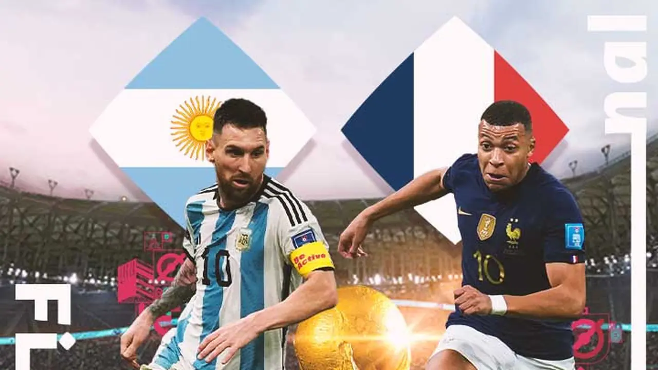 Piala Dunia - Argentina Vs Prancis - Lionel Messi Vs Kylian Mbappe