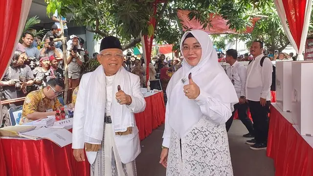 Potret kebersamaan Ma'ruf Amin dan Wury Estu Handayani