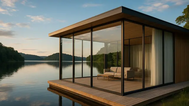 Rumah Kaca di Pinggir Danau