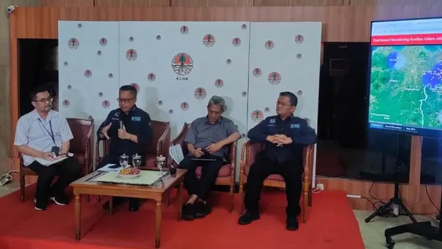 Peserta Lomba Marathon Pertanyakan Polusi di Jakarta, KLHK: Kualitas Udara Jakarta Dinamis dan Masih Termasuk Sedang.  (Liputan6.com/Henry)
