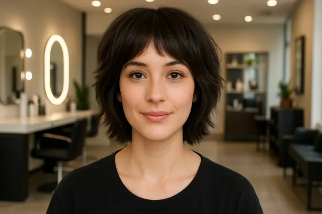 7. Oval Shaggy Hair