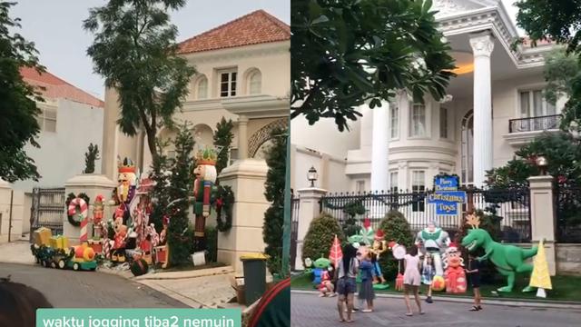 Jelang Natal Keluarga Ini Dekor Halaman Rumah Dengan Kartun Favorit Anak Citizen6 Liputan6 Com