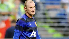 Ekspresi striker Manchester United Wayne Rooney seusai mencetak gol ke gawang Seattle Sounders pada laga pramusim di Seattle, AS, 20 Juli 2011. Steve Dykes/Getty Images/AFP