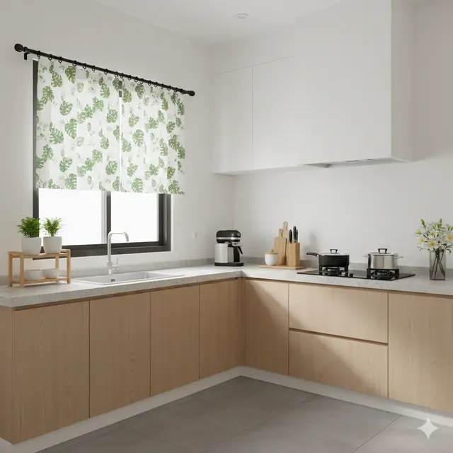 Model Gorden Dapur Minimalis Modern (Foto: Gemini AI)