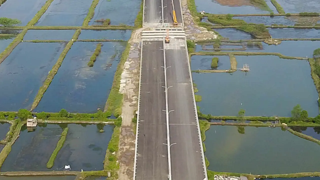 Progres pembangunan Tol Cibitung - CIlincing seksi 4