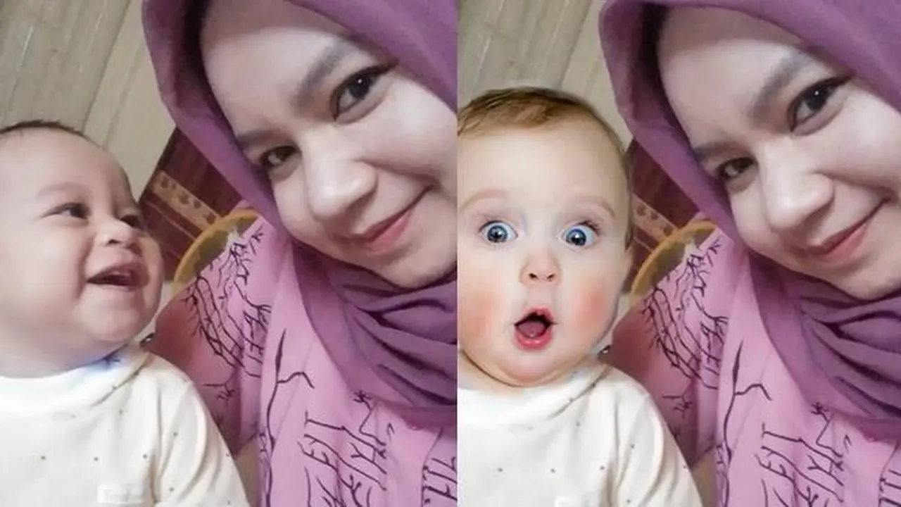 7 Hasil Editan Netizen Bikin Mata Anak Lihat Kamera Ini Hasilnya Kocak