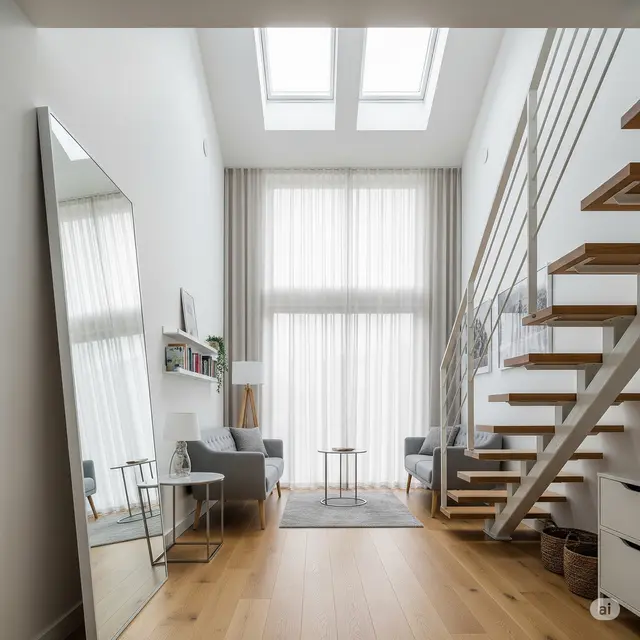 Interior Rumah 4x3 Mezzanine (Foto: Gemini AI)
