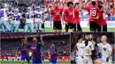 Berikut ini tujuh klub olahraga terkaya di dunia. Klub sepak bola Inggris, Manchester United, berada pada posisi ketiga. (Kolase foto-foto dari AFP)