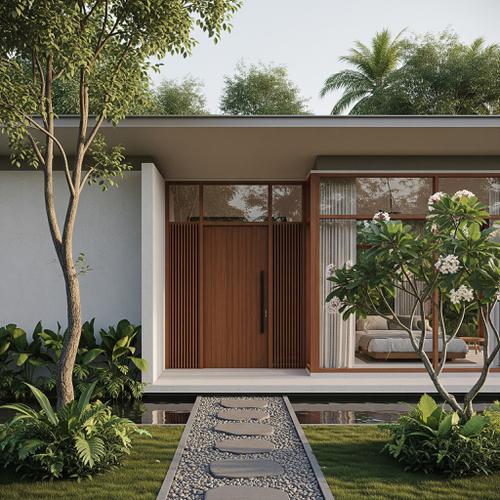 7 Model Rumah Minimalis Modern dengan Aksen Kayu, Hunian Terlihat Lebih  Nyaman dan Memukau