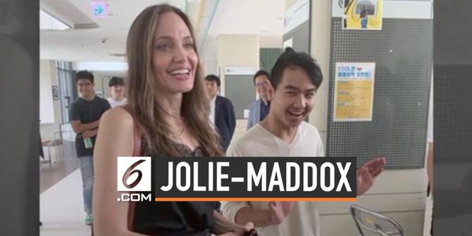 VIDEO: Momen Haru Angelina Jolie Lepas Anaknya Kuliah