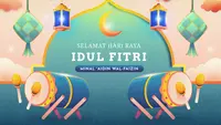 Ilustrasi Idulfitri, Lebaran. (Image by Freepik)