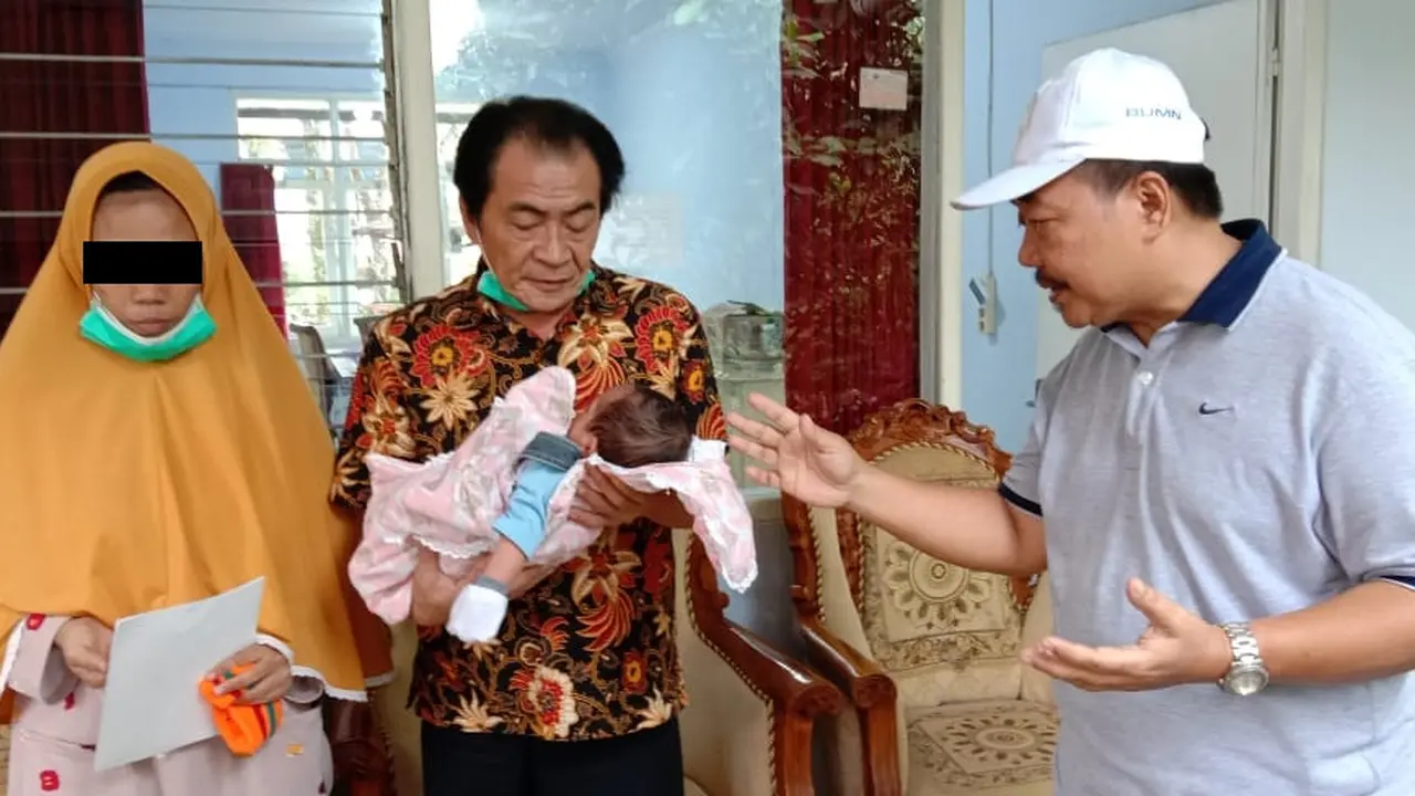 Bayi Syafitra, si cantik anak tahanan narkoba yang lahir di Banjarnegara. (Foto: Liputan6.com/Humas Pemkab Banjarnegara)