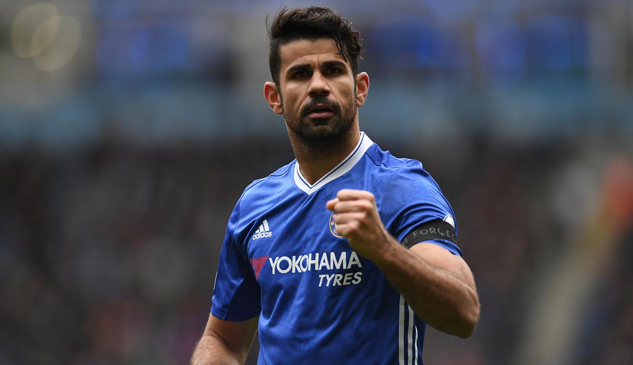 2. Diego Costa (66 juta euro) - Diego Costa dijual ke Atletico Madrid oleh Chelsea pada Januari 2018. Pemain asal Spanyol ini dilepas Chelsea dengan harga transfer 66 juta euro. (AFP/Paul Ellis)