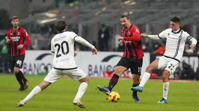FOTO: AC Milan Dipermalukan Spezia di San Siro