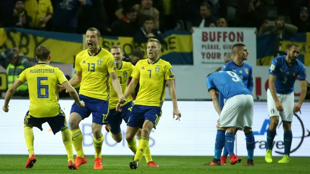 Takluk dari Swedia, Italia Terancam Gagal Lolos ke Piala Dunia
