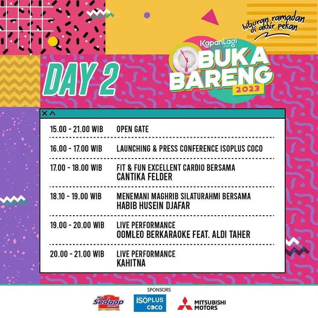 Kahitna, Souljah, hingga Aldi Taher Meriahkan Kapanlagi Buka Bareng 2023 Hari Kedua, Catat Rundownnya