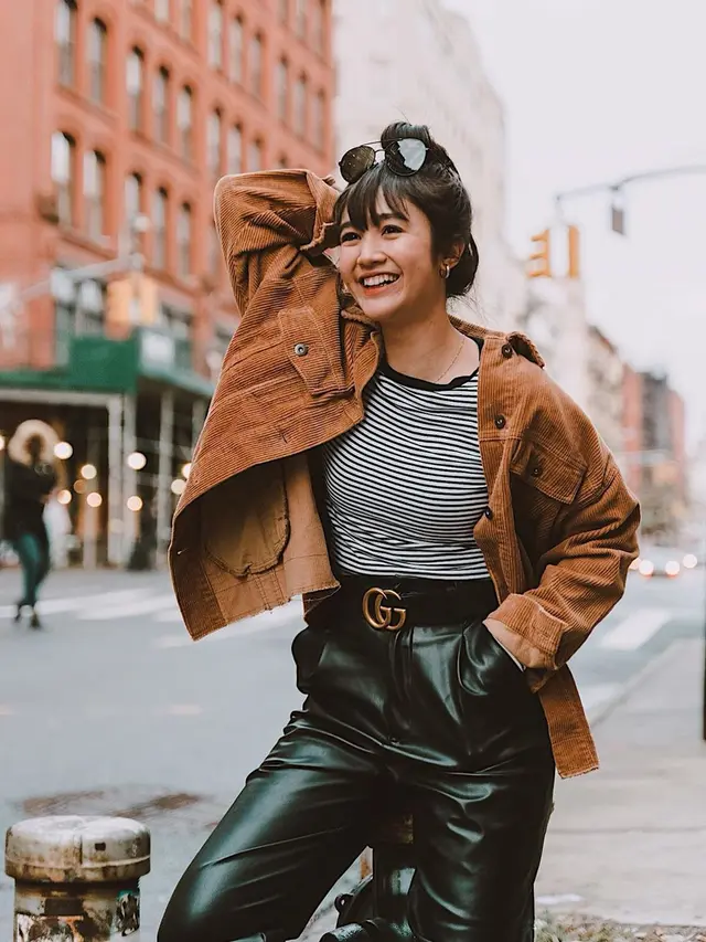 Momen liburan Febby Rastanty di New York