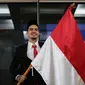 Pemain Naturalisasi Timnas Indonesia, Shayne Pattynama berpose di depan fotografer setelah Pengambilan Sumpah Janji Setia Pewarganegaraan Republik Indonesia yang berlangsung di Kantor Wilayah Kementetian Hukum dan HAM DKI Jakarta, Selasa (24/01/2023). (Bola.com/Bagaskara Lazuardi)