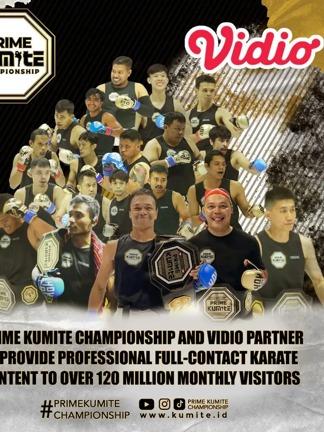 Prime Kumite Championship Berkolaborasi dengan Vidio