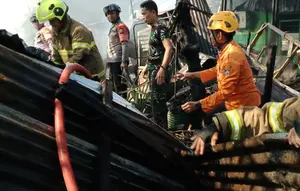 Asrama TNI di Makassar Kebakaran