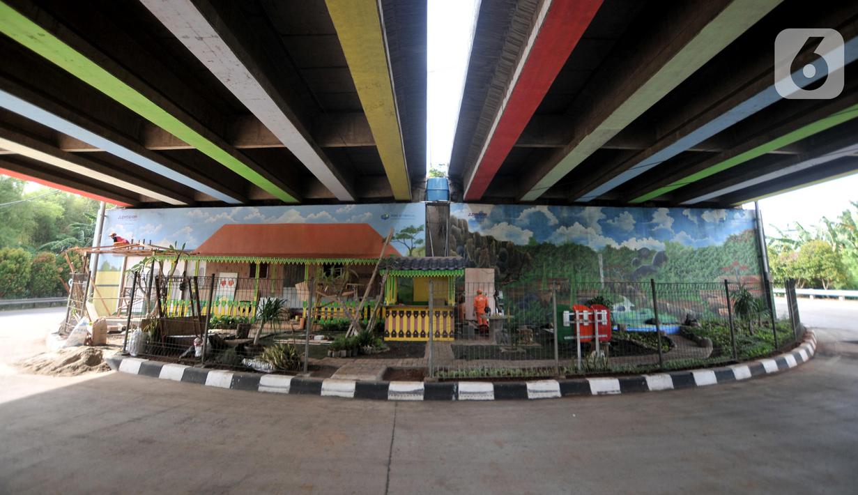 FOTO: Kolong Tol Joglo Disulap Jadi Taman Betawi - News ...