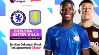 Jadwal pertandingan Liga Inggris: Chelsea vs Aston Villa pada matchweek ke 13 di Vidio. (sum. doc. vidio.com)