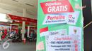 Pertamina berikan Pertalite gratis untuk memeriahkan HUT RI ke-71 dengan membacakan teks proklamasi dan Pembukaan UUD 45, Jakarta, Rabu (17/8). (Liputan6.com/Angga Yuniar)