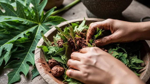 Cara Mengolah Daun Pepaya agar Tidak Pahit (AI)