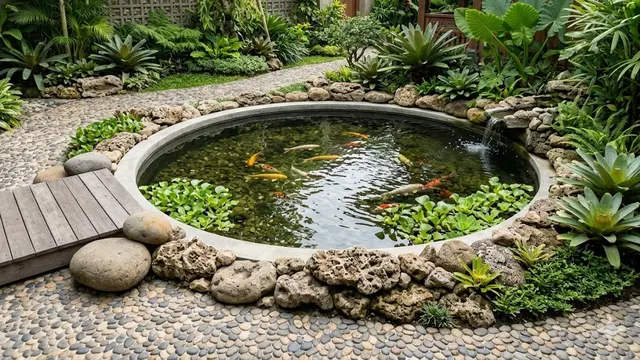 Kolam Bulat dengan Sudut yang Ramah Anak