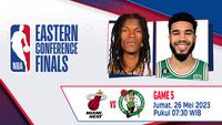 Link Live Streaming NBA : Boston Celtics vs Miami Heat di Vidio, 26 Mei 2023. (Sumber : dok. vidio.com)