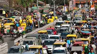 Ilustrasi kemacetan di India (iStock)