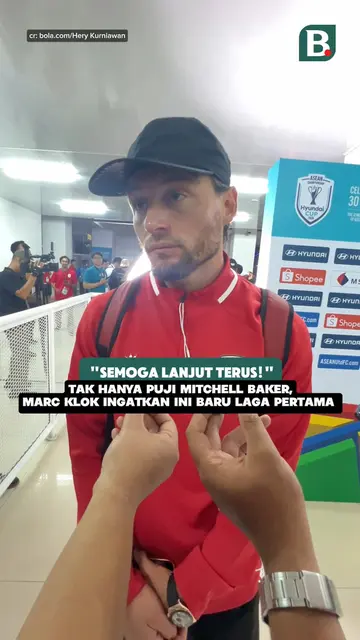Tak hanya puji Mitchell Baker, Marc Klok ingatkan ini baru laga pertama