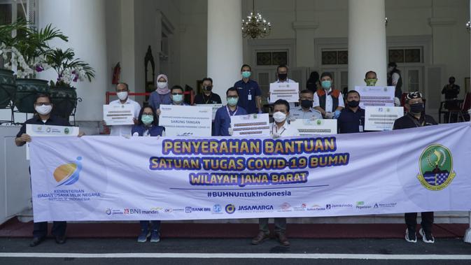Satgas Covid-19 BUMN Salurkan Bantuan ke 120 Rumah Sakit di Jawa Barat