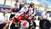 Andi Gilang jelang start lomba Moto2 Jerez, Minggu (20/7/2020). (Istimewa)