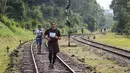 Stasiun Bedono menjadi obat pelipur lara bagi peserta usai menempuh tanjakan yang tak ada habisnya. (Bola.com/Bagaskara Lazuardi)