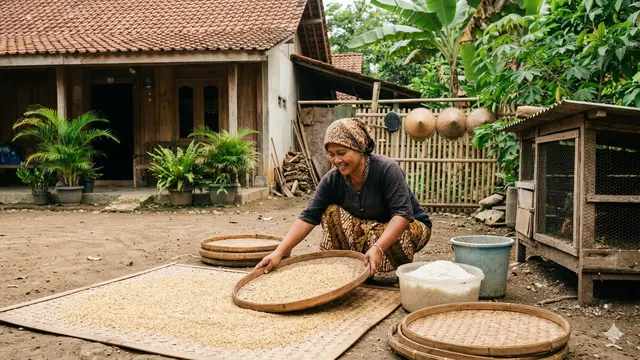 Menjemur Nasi Sisa