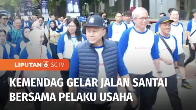 Kementerian Perdagangan menggelar kegiatan jalan santai bersama sejumlah pelaku usaha, Minggu (30/07) pagi. Turut serta dalam acara ini perwakilan Badan Pengawas Perdagangan Berjangka Komoditi, Bappebti.