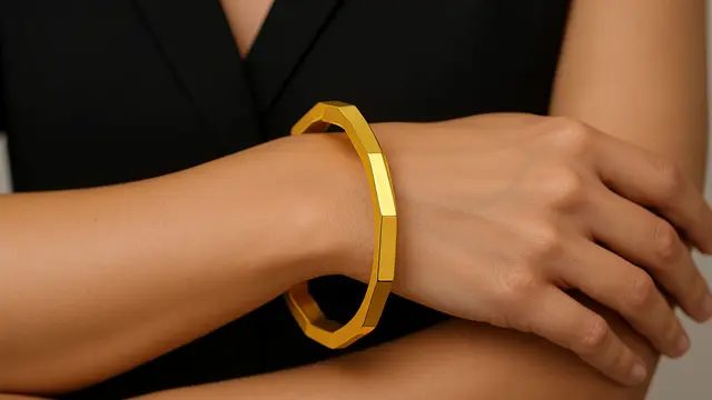 Model Gelang Emas Bangle 24 Karat Polos, Cantik untuk Semua Gaya