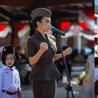 7 Potret Yuni Shara Jadi Pembina Upacara HUT ke-80 RI di PAUD Miliknya, Tampil Anggun Curi Perhatian