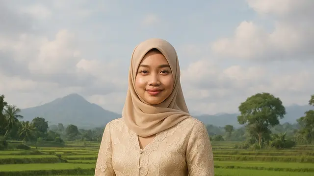 Ilustrasi Kebaya Sunda/Nurul Diva Kautsar AI