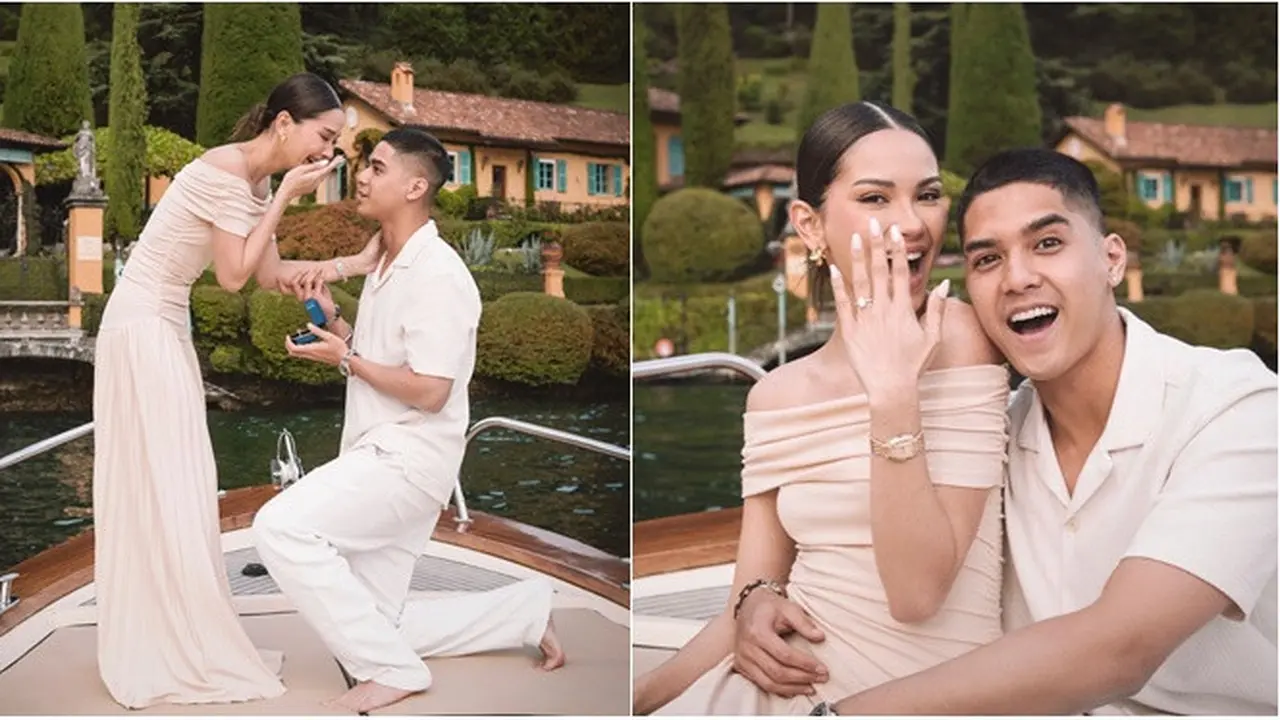 6 Potret Al Ghazali Lamar Alyssa Daguise di Italia, Pamer Cincin ke El dan Syifa