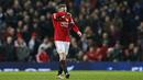 Kekecewaan striker Setan Merah, Wayne Rooney, usai gagal meraih kemenangan kala menjamu Chelsea pada lanjutan Liga Inggris. (Reuters/Phil Noble)