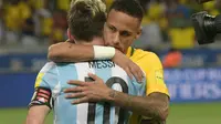 Misteri Isi Perbincangan Messi dan Neymar Setelah Semifinal Copa America 2019