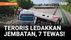 Sebuah jembatan di Oblast Bryansk, Rusia, meledak saat dilintasi kereta penumpang No. 86 yang mengangkut 388 orang, Sabtu malam (31/5).