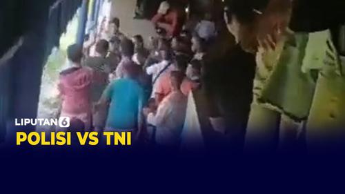 VIDEO: Kalah Main Futsal, Oknum Anggota Polisi Keroyok Prajurit TNI